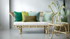 Grey Square Velvet Cushion