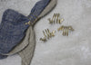 Stag Brass Napkin Rings - Set of Four