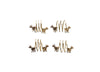 Stag Brass Napkin Rings - Set of Four