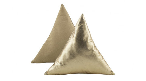 Gold Triangle Cushion